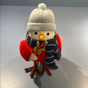 Festive Winter Bird Decor